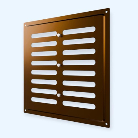 2525MER Metallic brown ERA Решетка вентиляционная MER регулируемая 250х250 окраш.сталь Metallic brown